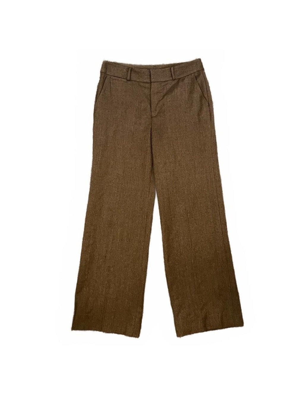 Vintage Lauren Ralph Lauren Brown Wool Straight Leg Trousers Classic Academia